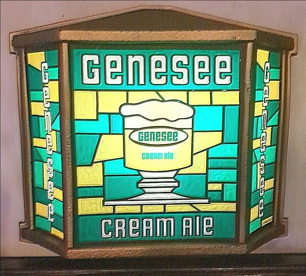 Vintage Genesse Cream Ale ステンドグラス風 Barライト