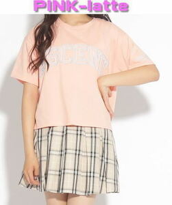 pby◆ピンクラテ【3Dロゴししゅう】Tシャツ１６０新品！ピンク