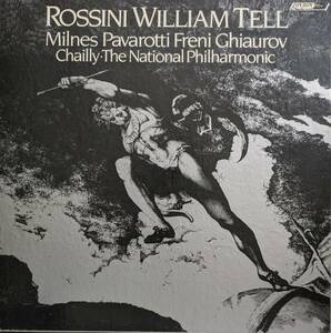 輸入LP盤 ミルンズ,パヴァロッティ,フレーニ&ギャウロフ/リッカルド・シャイー/National Phil　Rossini 「ウィリアム・テル」 (4LP)