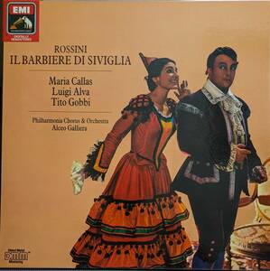 輸入LP盤 M.カラス,L.アルバ,T.ゴッビ/アルチェオ・ガリエラ/Philharmonia　Rossini 「セヴィリアの理髪師」(2LP)