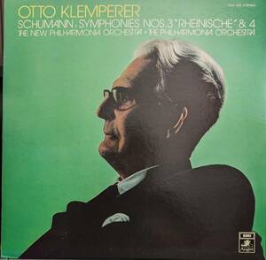 LP盤 オットー・クレンペラー/New Philharmonia　Schumann 交響曲3&4番 Op97 & 120 「ライン」
