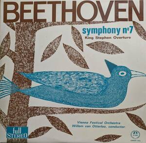 LP盤 ウィレム・ヴァン・オッテルロー/Vienna Festival Orch　Beethoven 交響曲7番 Op92 &「シュテファン王」序曲 Op117 