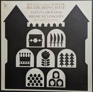 輸入LP盤 T.トロヤノス,S.ニムスゲルン/ピエール・ブーレーズ/BBC Sym　Bartok「青ひげ公の城」