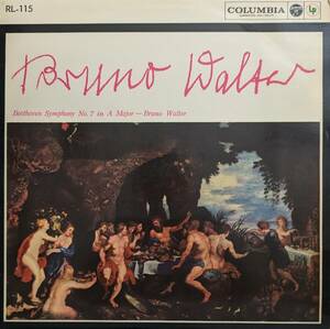 初期LP盤 ブルーノ・ワルター/Columbia Sym　Beethoven 交響曲7番 Op92