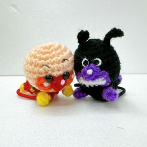 Art hand Auction Handmade hair ties set of 2 Anpanman style Baikinman style Good night ver☆, character, disney, duffy