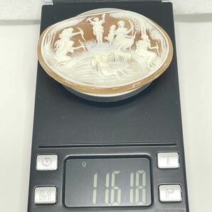 ★シェルカメオ 重量約11.6g★彫刻 ルース 天使CAMEO S2104の画像8