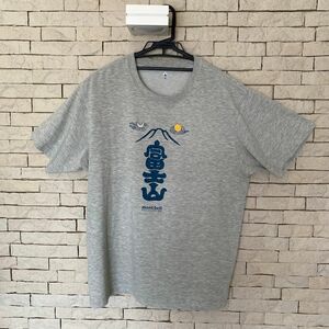 mont-bell モンベル ウイックロン WIC.T 限定 Tシャツ 富士山 XL 美品 グレー