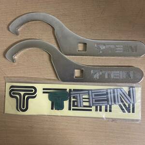 美品　テイン tein 車高調レンチ TEIN ステッカー 純正 調整工具　t-1８