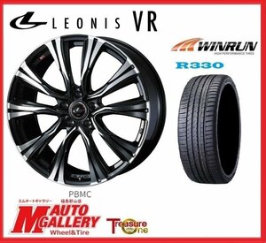 郡山店★ラスト1SET！！★サマータイヤホイールSET★レオニス VR 7.0J 17インチ 5H114+47&ウィンラン R330 205/55R17★ノア、VOXYなど