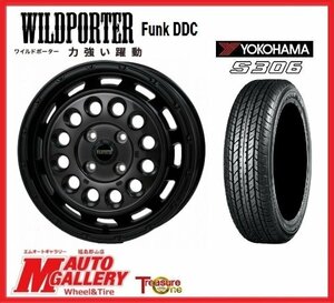 郡山店★軽自動車全般★サマータイヤホイールSET★ワイルドポーター Funk DDC 4.5J 14インチ 4H100+45&ヨコハマ S306 155/65R14