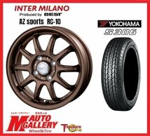 郡山店★サマータイヤホイールSET☆BEST AZ-Sports RC10 4.5J 14インチ 4H100+45&ヨコハマ S306 155/65R14☆軽自動車_画像1