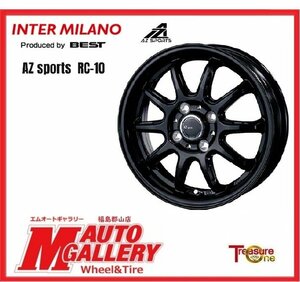 郡山店★スタッドレスタイヤホイールSET★BEST AZ-Sports RC10 4.5J 14インチ 4H100+45&ネクセン ウィンガードICE2 165/70R14R14 23年