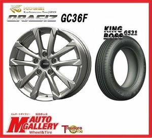 郡山店★サマータイヤホイールSET★クレイシズ GC36F 16インチ 6.5J 5H114+53&キングボス G521 205/60R16★ノア・ヴォクシーなど