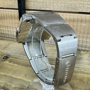 ◇ 稼働品 1円～ I RADO ラドー NCC101 メンズ 自動巻き シルバー文字盤 スクエア デイデイト アンティーク ヴィンテージ 腕時計 の画像4