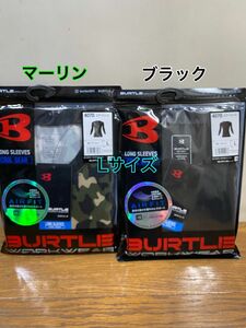 BURTLE バートル インナー　エアーフィット　4070 ブラック&マーリン　Lサイズ　2枚セット