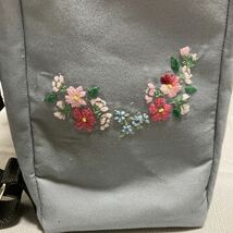 手刺繍リュックとポシェット_画像9