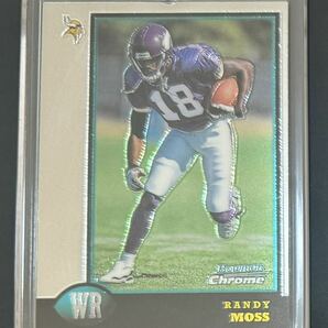 1998 Bowman Chrome Randy Moss Rookie RC #182 Vikingsの画像1