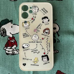 iPhone12mini スマホケース スヌーピー PEANUTS 