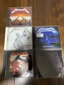 メタリカ CD5枚セット METALLICA メタル スラッシュ master of puppets and justice for all kill’em all ride the lightning 国内盤