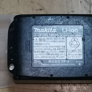 マキタ 18ｖ純正バッテリー ＢＬ1860Ｂ 中古動作品1の画像5