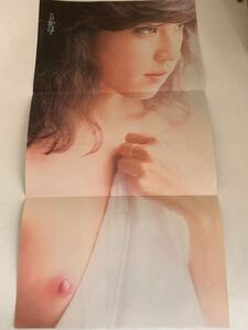 レア【同梱可】女優 竹田かほり ピンナップポスター 約50cmx25.5cm ヌード グラビア 昭和