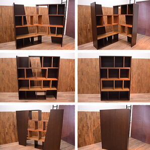シェルフラック 飾り棚ナチュラル 日本製 完成品スライド伸張式 本棚ラック家具 国産おしゃれ書棚 収納 地域限定送料無料 新品:NY36F-UZの画像3