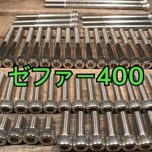 ステンレス製 ゼファー400 ZR400C 左右エンジンカバーボルト 合計19本