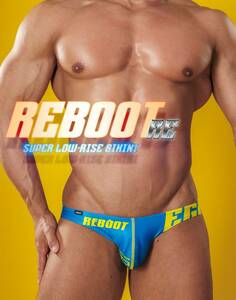 EGDE エッジ【REBOOT RE (新色) スーパーローライズ ビキニ】スモーキーブルー/L