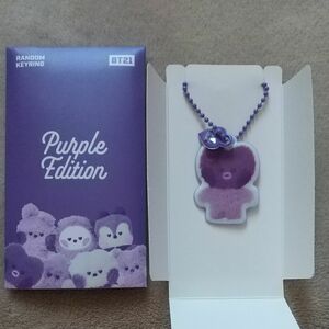 BT21 PURPLE OF WISH EDITION MININI RANDOM KEYRING パープルキーリング TATA