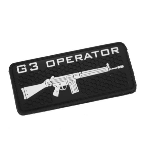 Polenar Tactical G3 Operator PVC Patch ブラックカラー
