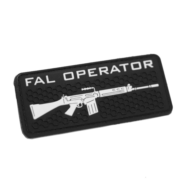 Polenar Tactical FAL Operator PVC Patch ブラックカラー