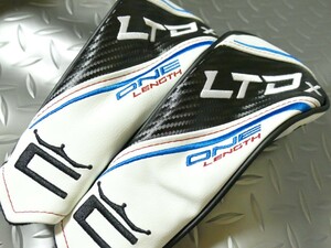 NCB77★新品★cobra★コブラ★ONE LENGTH LTDX UT用ヘッドカバー２個セット★WT/BK