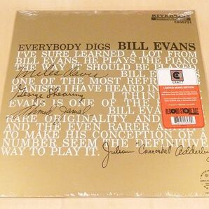 未開封 ビル・エヴァンスEverybody Digs Bill Evans Mono Mix オリジナルテープリマスター限定180g重量盤LP RSD Limited Edition Riversideの画像1