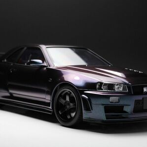 タミヤ 1/24 スカイライン R34 全塗装完成品