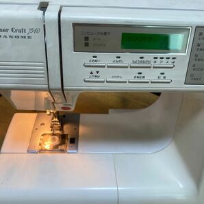 2403H32 JANOME MODEL 7510 ジャノメ コンピューターミシン Sensor Craft 7510 通電のみ確認の画像7