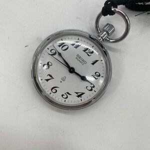 2404H6 SEIKO 7550-0010 セイコー 懐中時計 白文字盤 クォーツ懐中時計 QZ 現状品