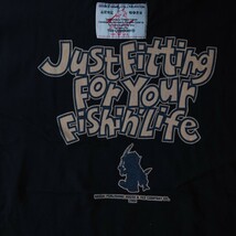 【Tシャツ/ブラック/44-size・L-class】JUST FITTING FOR YOUR FISHIN' LIFE【TEDMAN・teddon ×ルアマガ/1st collaboration】_画像4