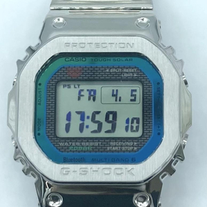 【中古】CASIO G-SHOCK GMW-B5000PC-1JF カシオ ジーショック 電波ソーラー フルメタル シルバー[240019444076]