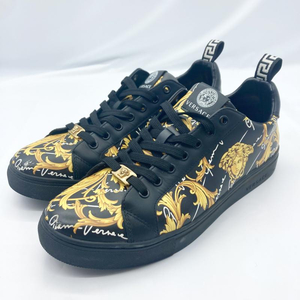 【中古】VERSACE Court 88 Baroque Logo Sneakers サイズ42　ヴェルサーチ　コート88　バロックロゴスニーカー[240019441222]