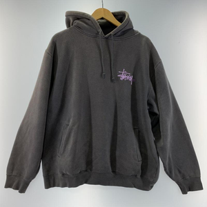 【中古】STUSSY ロゴパーカー XL ステューシー グレー[240019450517]