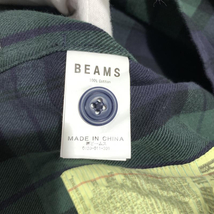 【中古】BEAMS×SSZ ブラックウォッチ チェックシャツジャケット サイズL 11-11-5717-791 19F-SK020 [249008248803]_画像6