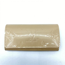 【中古】LOUIS VUITTON モノグラムヴェルニ ミュルティクレ 4連キーケース ベージュ M91544 ルイヴィトン[240024454463]_画像1