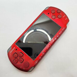 TO1 ソニー SONY PSP-3000 レッド 本体 動作未確認の画像1