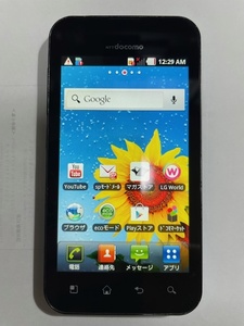 Optimus bright L-07C 4インチ メモリー512MB ストレージ2GB Black ドコモ