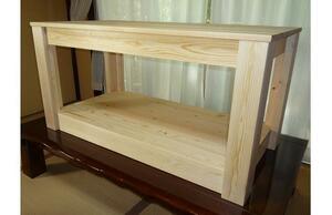  all natural wood ** large .. handmade wooden tank stand high type 