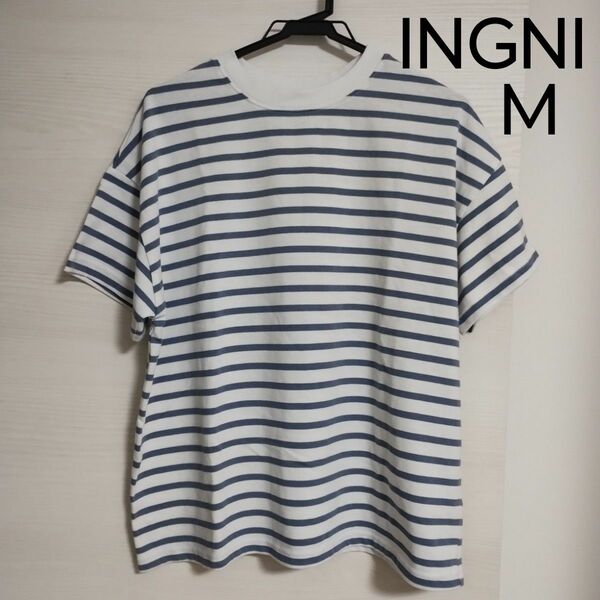 INGNI ボーダートップス Tシャツ 半袖 M イング 