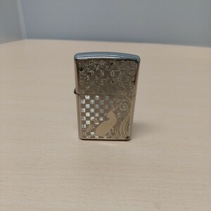 y042314t ZIPPO ライター ネコと小鳥と蝶とお花 ZIPPO コレクション