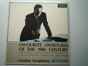 SR15 英DECCA盤LP 19世紀の序曲集/ドニゼッティ、ロッシーニ、ヴェルディ他 ボニング/ロンドンSO ED3