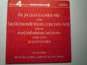 ST16 英LONDON盤LP ジャック・ルーシェ・トリオのバッハ/ブランデンブルク協奏曲5番他 ロイヤルPO phase4