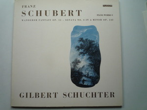 ST47 スイスTUDOR盤LP シューベルト/ピアノ作品集1 さすらい人変奏曲、ソナタ8番D784 G・シュヒター 